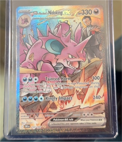 2025 Pokemon TCG Team Rocket's Nidoking ex #233/182 Destined Rivals — front