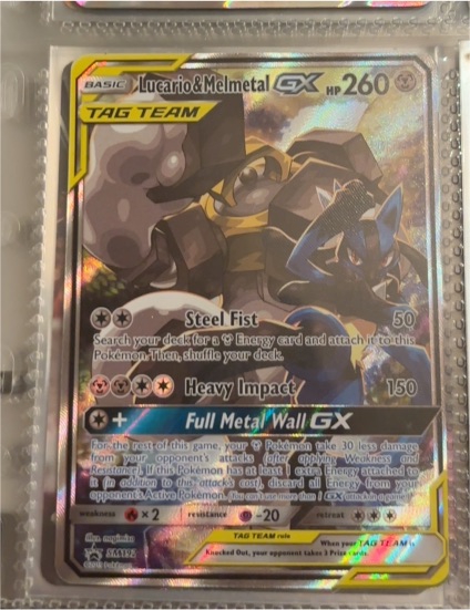 2019 Pokémon TCG SM192 Lucario & Melmetal GX — front