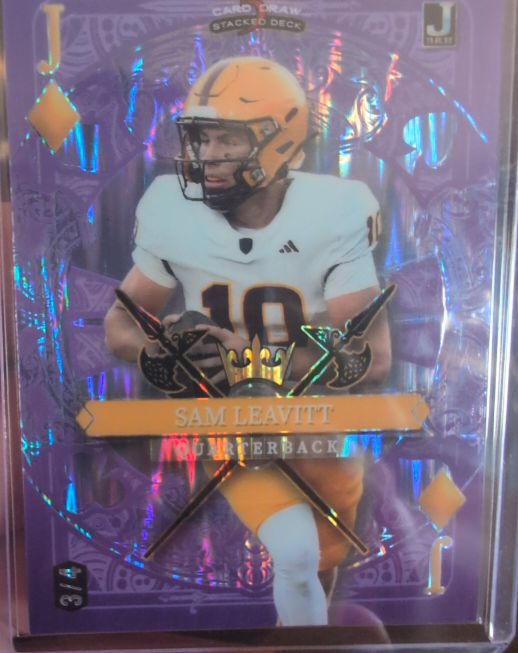 2024 Wild Card 5 Card Draw #3/4 Sam Leavitt — front