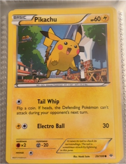 2015 Pokémon TCG XY Roaring Skies #20 Pikachu — front