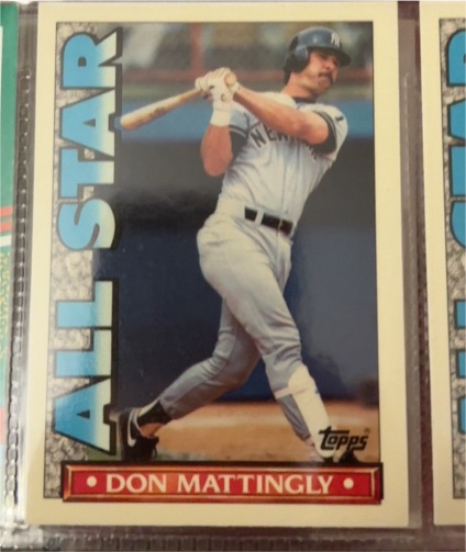 1990 Topps TV All-Stars #17 Don Mattingly — front
