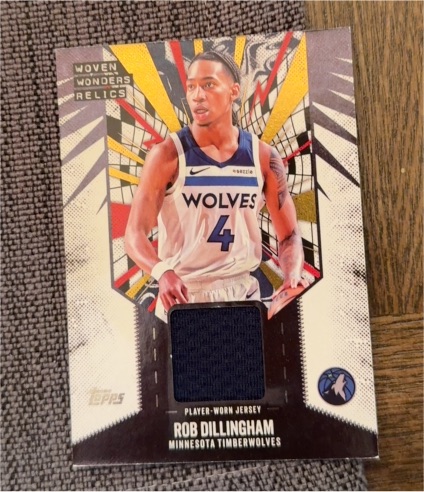 2025-26 Topps Woven Wonders Relics #WW-RD Rob Dillingham — front