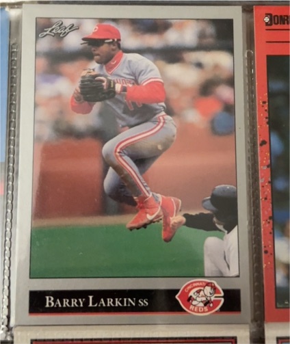 1992 Leaf #73 Barry Larkin — front