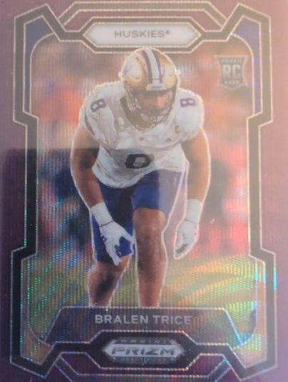 2024 Panini Prizm Draft Picks #123 Bralen Trice — front