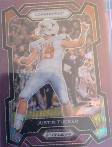 2024 Panini Prizm Draft Picks #7 Justin Tucker — front