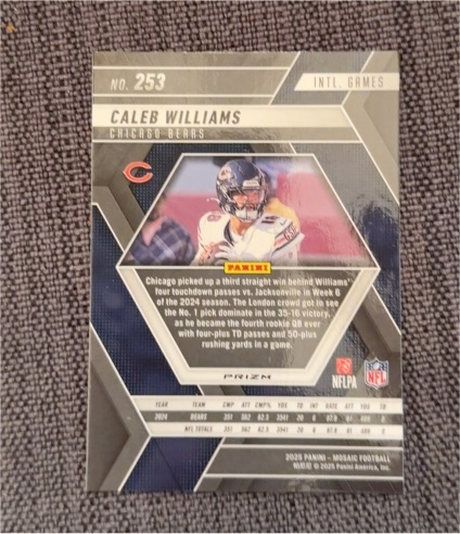 2025 Panini Mosaic #253 Caleb Williams — front