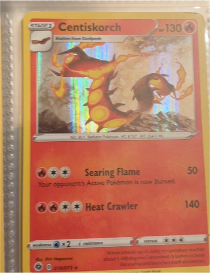2020 Pokémon Champion's Path #10 Centiskorch — front
