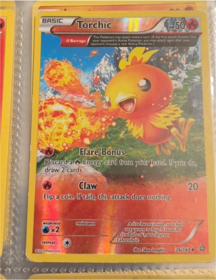 2015 Pokémon XY Primal Clash #26 Torchic — front