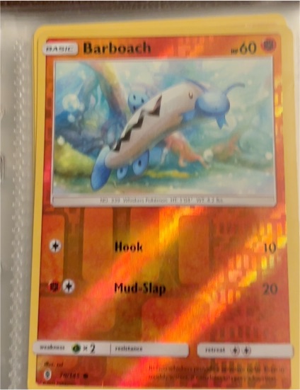 2017 Pokémon Sun & Moon Guardians Rising #70 Barboach — front