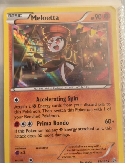 2015 Pokémon XY Breakthrough #85 Meloetta — front
