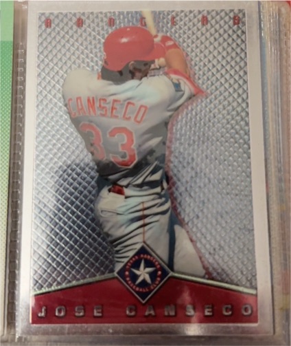 1995 Topps Total Bases Finest #14 Jose Canseco — front