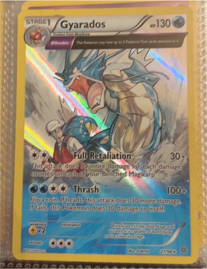 2015 Pokémon XY Ancient Origins #21 Gyarados — front