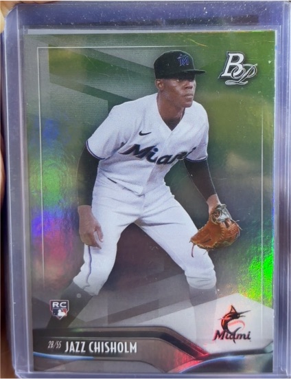 2021 Bowman Platinum #24 Jazz Chisholm — front