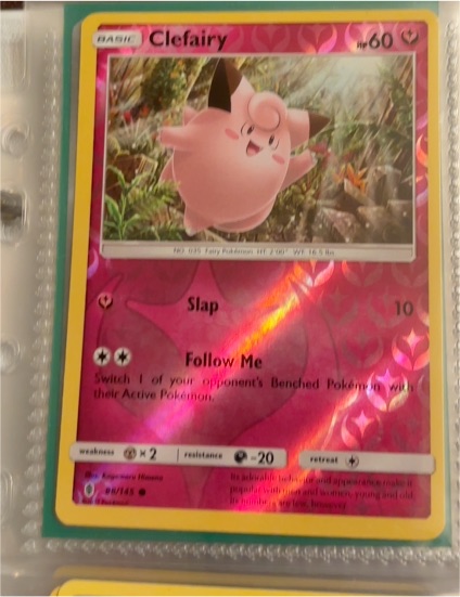 2017 Pokemon Sun & Moon Guardians Rising #88 Clefairy — front