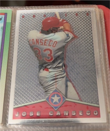 1995 Topps Total Bases Finest #14 Jose Canseco — front