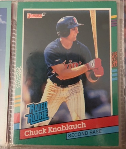 1991 Donruss #421 Chuck Knoblauch — front