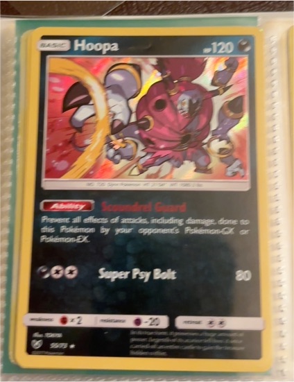 2017 Pokémon Shining Legends #55 Hoopa — front