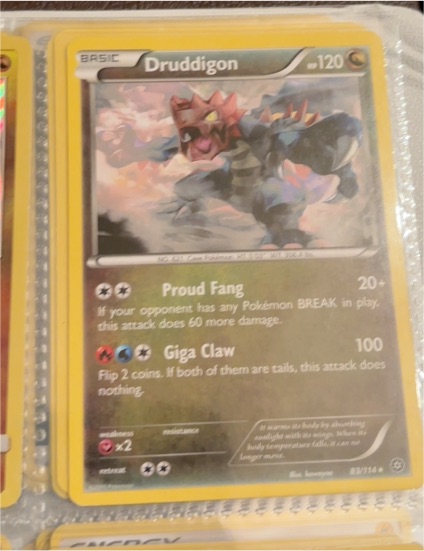 2016 Pokémon XY Steam Siege #83 Druddigon — front