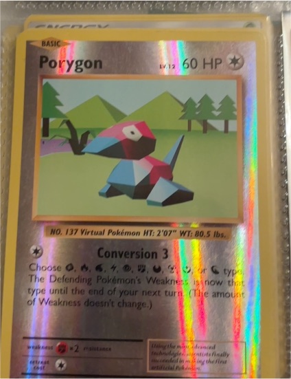 1999 Pokemon Base Set #13 Porygon — front