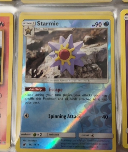 2017 Pokémon Sun & Moon Crimson Invasion #16 Starmie — front