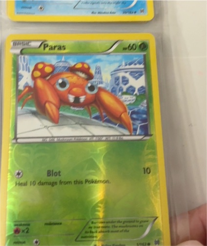 2014 Pokémon XY Breakthrough #1 Paras — front