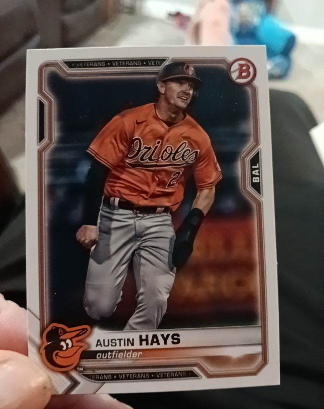 2021 Bowman #50 Austin Hays — front