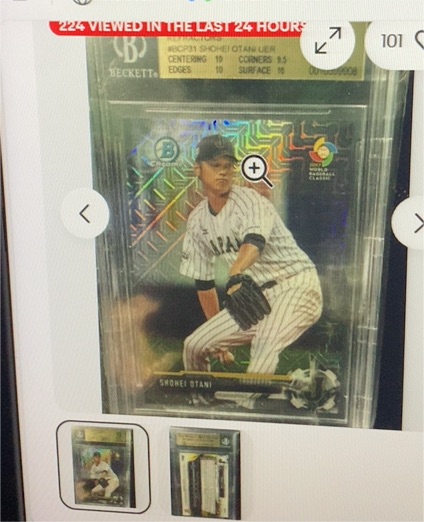 2017 Bowman Chrome #BCP31 Shohei Ohtani — front