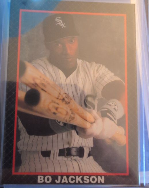 1990 Broder #NNO Bo Jackson 3 Bats Chicago White Sox — front
