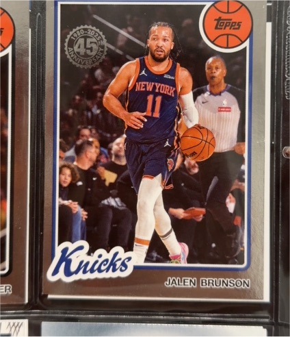 2025-26 Topps #80BK-95 Jalen Brunson 1980-81 Topps Basketball — front