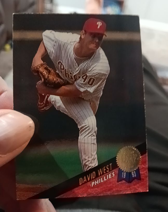 1993 Leaf #40 David West — front
