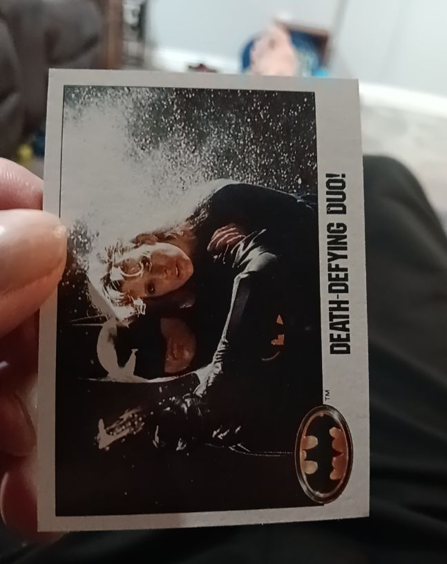 1989 Topps Batman #83 Death-Defying Duo! — front