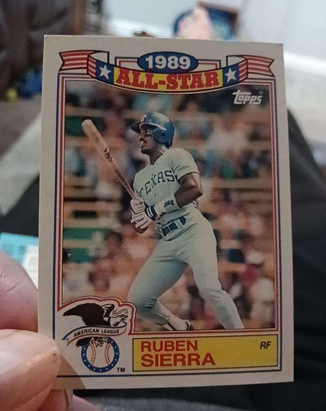 1990 Topps 1989 All-Star #19 Ruben Sierra — front