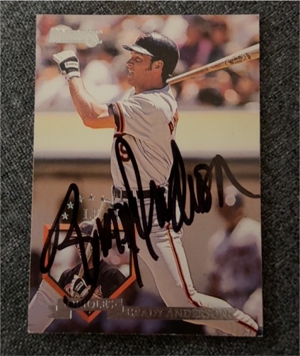 1996 Pinnacle Hardball Heroes #9 Andruw Jones — front