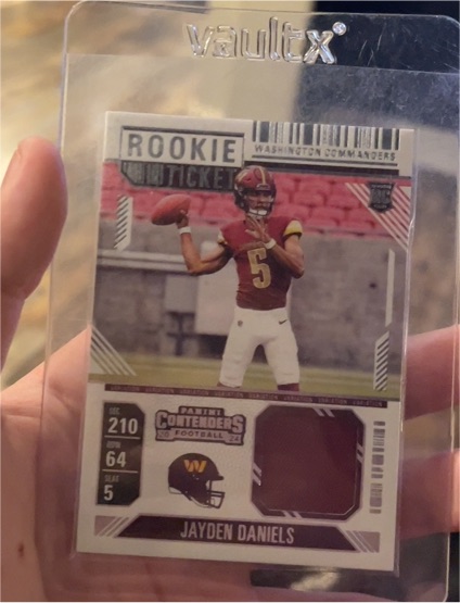 2024 Panini Contenders Rookie Ticket #RTS-JDS Jayden Daniels — front