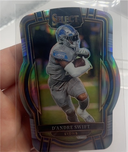 2022 Panini Select Club Level Silver Prizm Die-Cut #269 D'Andre Swift — front