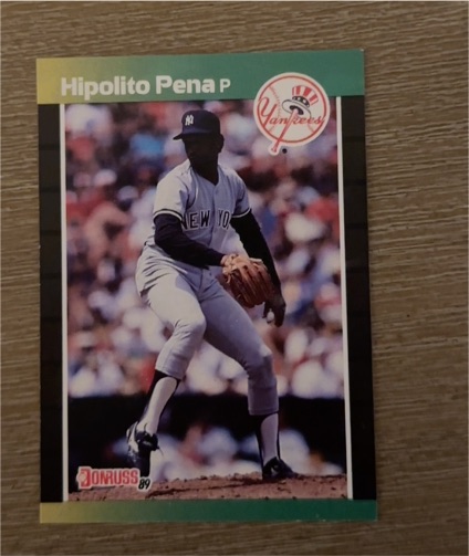 1989 Donruss #598 Hipolito Pena — front