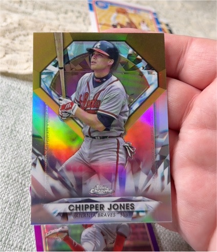 2022 Topps Chrome Update Diamond Greats #DGC-27 Chipper Jones — front