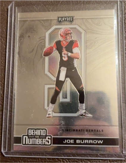 2020 Panini Playoff #BTN-24 Joe Burrow Behind The Numbers — front