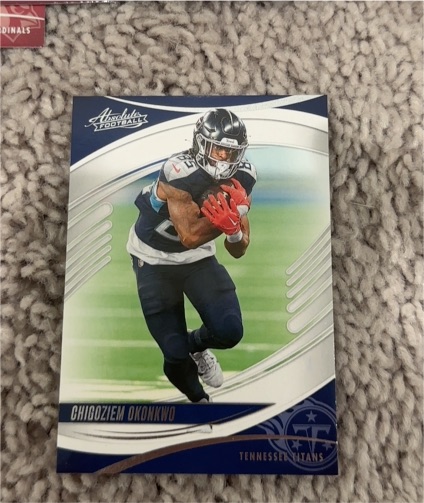 2025 Panini Absolute Football #33 Chigoziem Okonkwo — front