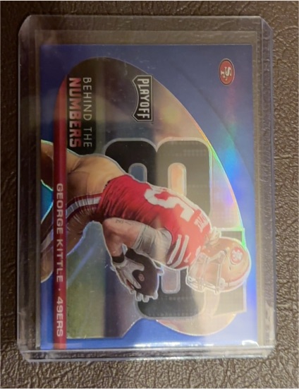 2021 Panini Playoff Behind the Numbers #BTN-GKI George Kittle — front