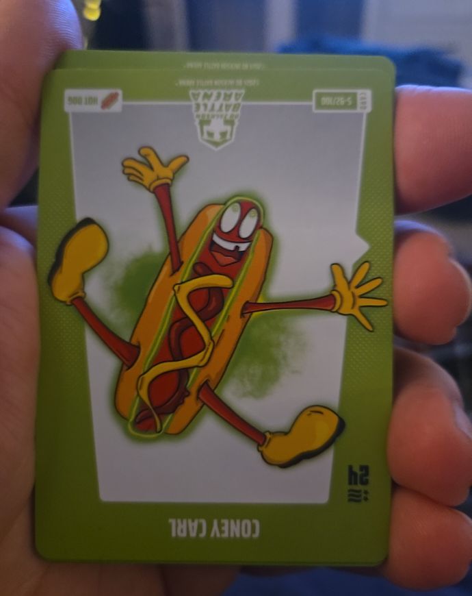 2024 Bo Jackson Battle Arena Hot Dog #S-92/100 Coney Carl — front