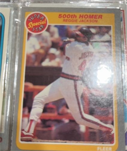 1985 Fleer #639 Reggie Jackson — front