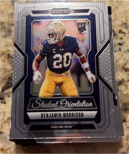2025 Panini Prizm Draft Picks Student Orientation #Benjamin Morrison — front