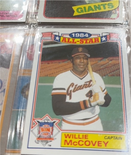 1985 Topps #11 Willie McCovey — front