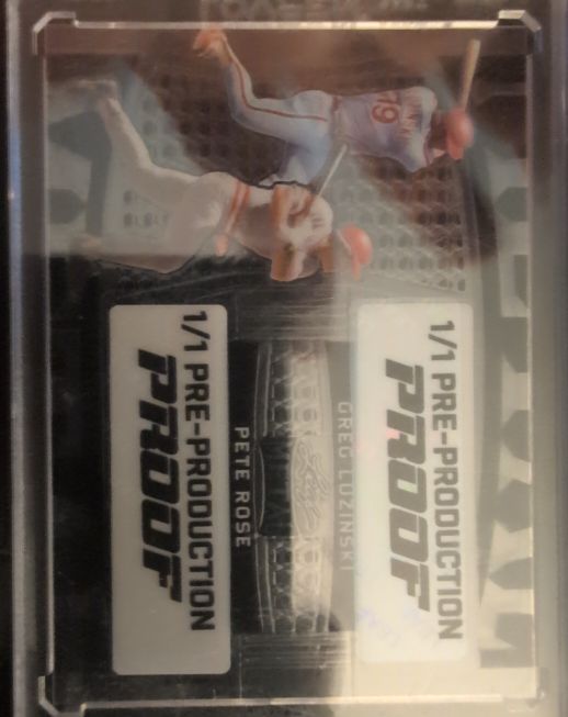 2024 Leaf Metal 1/1 Pre-Production Proof Pete Rose Greg Luzinski — front