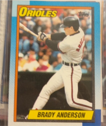 1990 Topps #598 Brady Anderson — front