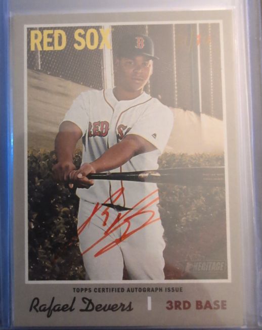2019 Topps Heritage High Number #ROA-RD Rafael Devers — front