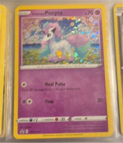 2021 Pokémon SWSH013 Galarian Ponyta — front