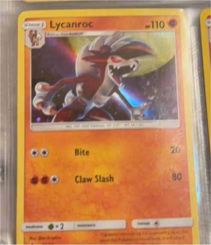 2017 Pokemon SM Trainer Kit #30 Lycanroc — front