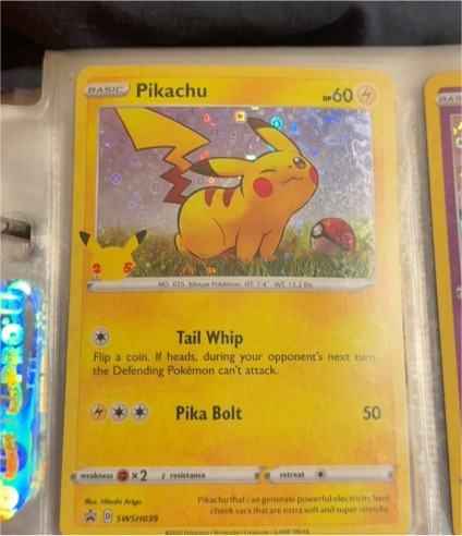 2020 Pokémon SWSH039 Pikachu — front